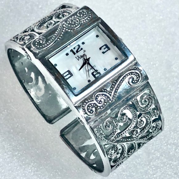 Vivani Filigree Cuff Bracelet Watch main image 6